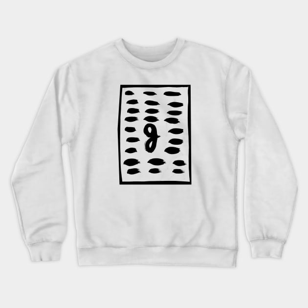 The painting of the letter g lowercase . Crewneck Sweatshirt by the_spiritual_view